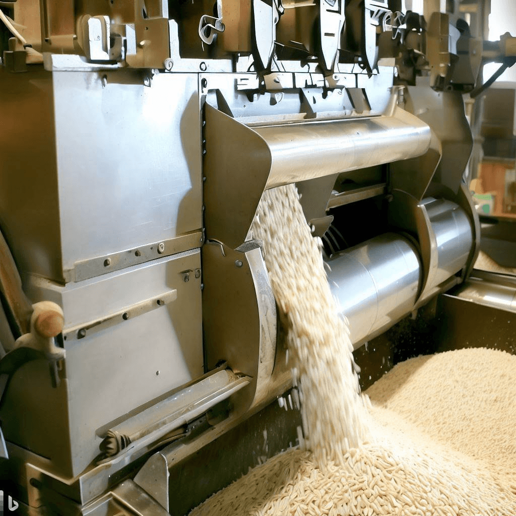 Rice mill processing setup